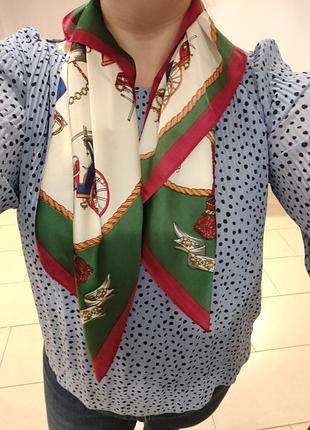 Хустка хустинка платок платочек бант стрічка для волосся на сумку косинка принт новий