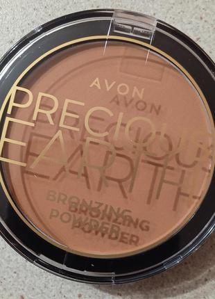 Avon precious earth bronzing powder бронзирующая пудра golden bronze матовый 10,5г5 фото