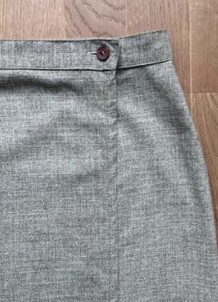 Трендовая мини юбка на запах лен м2 фото