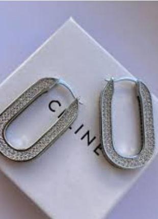 Серьги в стиле céline