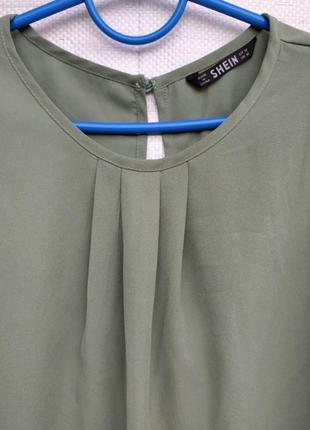 Блуза мятно-зеленая.8 фото