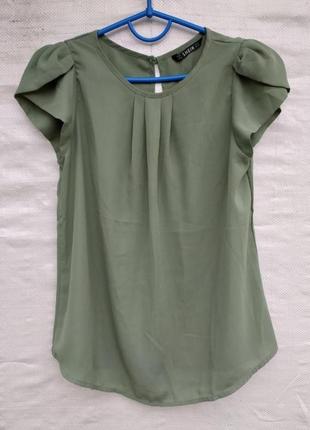 Блуза мятно-зеленая.6 фото