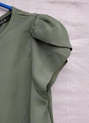 Блуза мятно-зеленая.7 фото