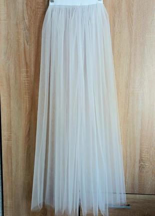 Модная прозрачная юбка шлейф6 фото