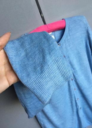 Жіноча кофта блакитна джемпер кардиган светр4 фото