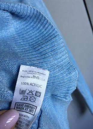 Жіноча кофта блакитна джемпер кардиган светр7 фото
