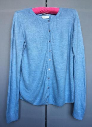 Жіноча кофта блакитна джемпер кардиган светр2 фото
