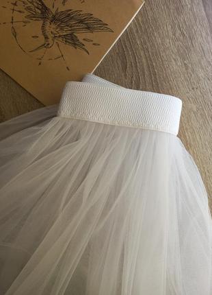 Фатиновая юбка шлейф 🤍2 фото