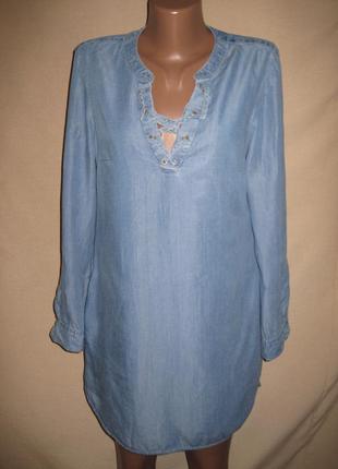 Платье рубашка из лиоцелла f&f р-р8