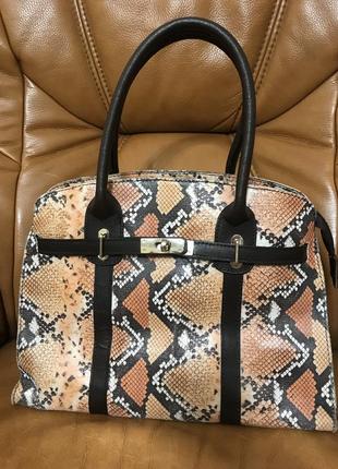 Oбъемная кожаная сумка 🇮🇹