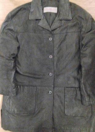 Кожаная курточка -пиджачок3 фото