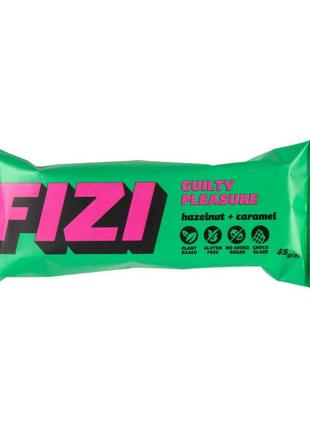 Fizi guilty pleasure bar (45 g, hazelnut + caramel)