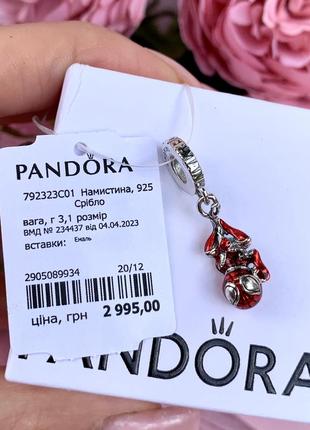 Шарм пандора серебро 925 бусина pandora подвеска «человек паук» клипса бусина на браслет оригинальный пандора новый бирка пломба