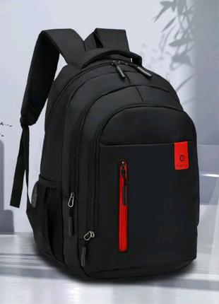 Рюкзак міський blak q837. колір: чорний із принтом.