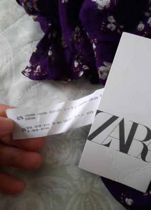 Стильная натуральная блуза zara, размер s oversize6 фото