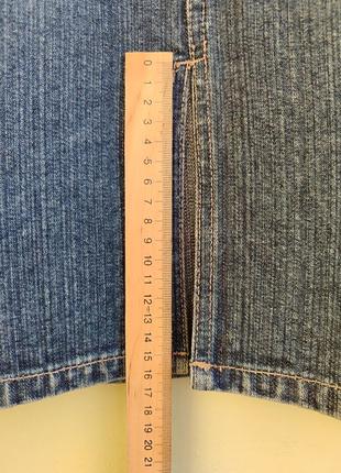 Актуальная джинсовая юбка миди с разрезом спереди3 фото