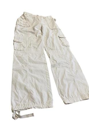 Білі карго штани