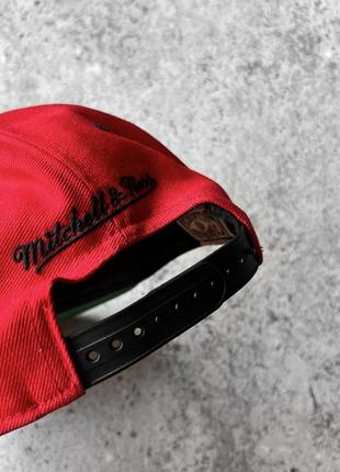 Chicago bulls vintage nba snapback hat black red винтажная кепка, снепбек, бейсболка4 фото