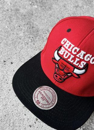 Chicago bulls vintage nba snapback hat black red винтажная кепка, снепбек, бейсболка2 фото