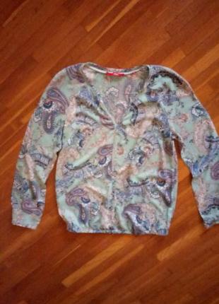 Міла блузочка від oliver м'яка пам'ятного кольору 38р. котон