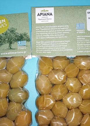 Оливки сорт халидики,green olives of chalkidiki, размер mammouth, пластиковое ведро, 5л,1 фото