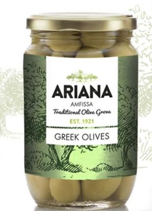 Оливки, зеленые оливки сорт халкидики фаршированные миндалем, green olives of chalkidiki, 200 гр.