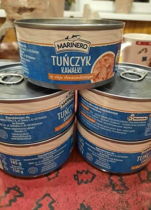 Консерви тунець (в олії шматочками) tunczyk kawalki dripol, 170 г, польща