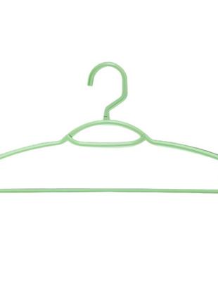 Вішак пластиковий для одягу зелений