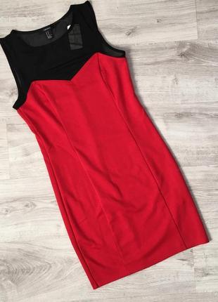 Червоне міні сукня по фігурі forever 21 оригінал сша розмір м #розвантажуюсь