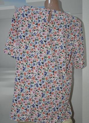 Стильна легка весела блузочка в квітковий принт4 фото