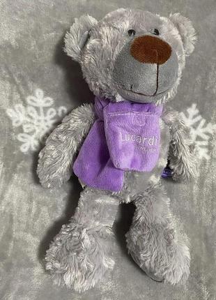 Мʼяка іграшка ведмедик з шарфиком lucardi1 фото