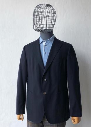 Шикарный пиджак, блейзер windsor virgin wool blazer zero jacket dark navy