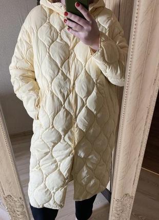 Новое стёганное дутое шикарное пальто 48-50 р reserved1 фото