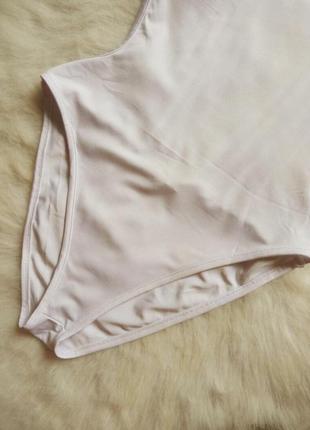 Белый сдельный купальник монокини бикини с открытой спиной вырез цельный3 фото