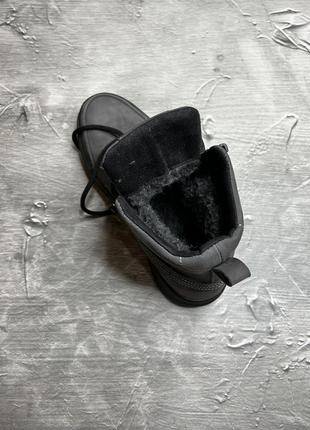 Зимние ботинки puma grey black (мех) 40-41-42-43-44-457 фото