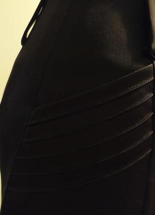 Шикарная черная атласная юбка от украинского дизайнера оксаны бачинской.2 фото