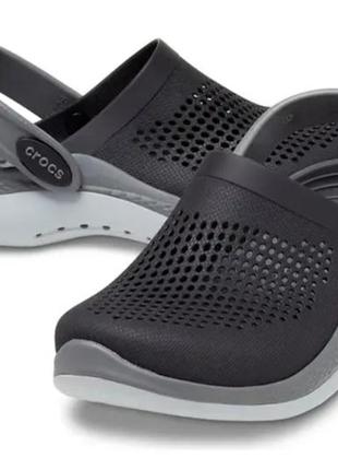 Crocs kids’ literide 360 clog black/slate grey3 фото