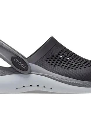 Crocs kids’ literide 360 clog black/slate grey7 фото