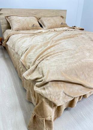 Велюрова постіль велюр постільна білизна