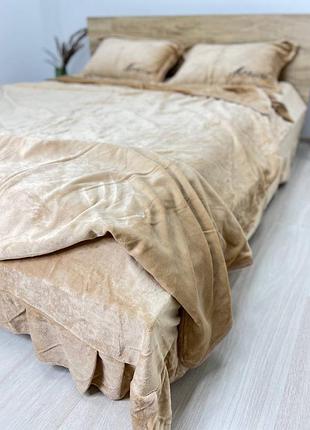 Велюрова постіль велюр постільна білизна