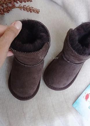 Дитячі уги натуральна овчина ugg сірий 21-345 фото