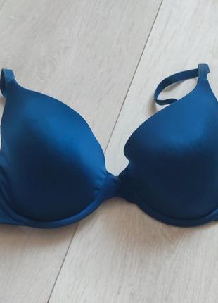 Бюстгальтер базовий бюст гладкий ліф синій calvin swim 80b 75c