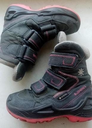 15,5 см. детские ботинки lowa milo gore-tex (оригинал)2 фото