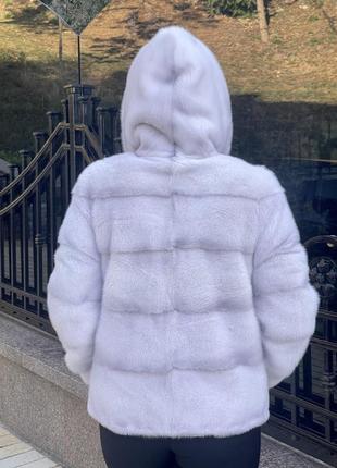 Шуба норковая автоледи с капюшоном