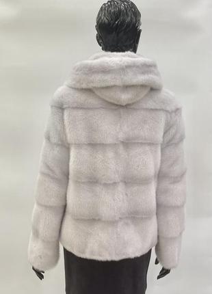 Шуба норковая автоледи с капюшоном