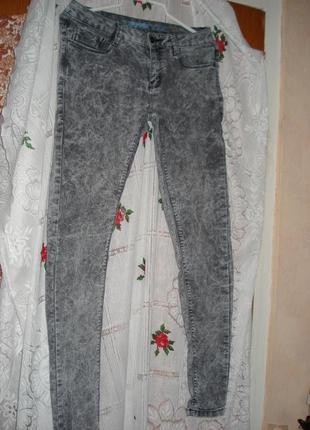 Супер джинсы светло-черная"варенка"р.10"denim co"1 фото