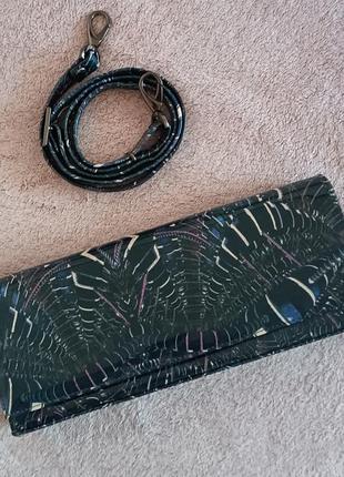 Новая кожаная брендовая сумочка клатч от peter kaiser-оригинал2 фото