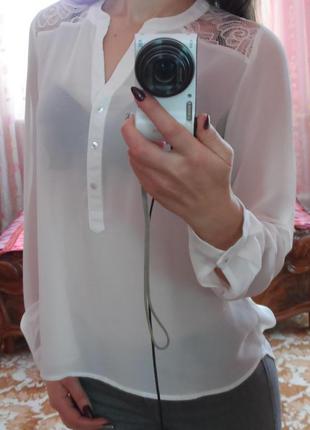 Супер блуза с ажурными вставками3 фото