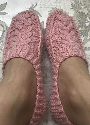 Следки hand made нежно-розовые
