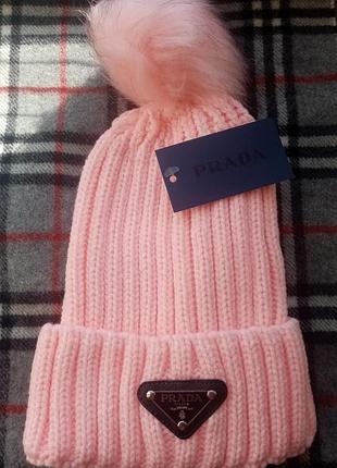 Новая женская шапка prada
